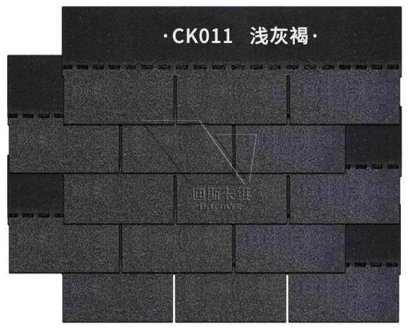 迪斯卡维单层标准型沥青瓦浅灰褐